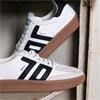 Back 70 Platform Gumsole Retro Trainer - White Black